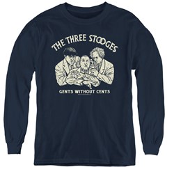 Three Stooges - Youth Without Cents Long Sleeve T-Shirt