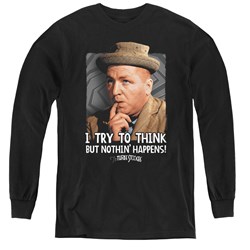 Three Stooges - Youth Try To Think Long Sleeve T-Shirt