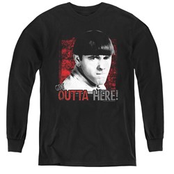 Three Stooges - Youth Get Outta Here Long Sleeve T-Shirt
