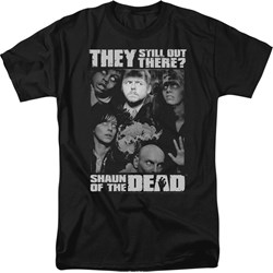 Shaun Of The Dead - Mens Still Out There T-Shirt In Black