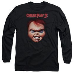 Childs Play 3 - Mens Chucky Long Sleeve Shirt In Black