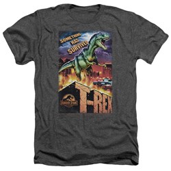 Jurassic Park - Mens Rex In The City T-Shirt In Charcoal