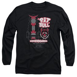 Back To The Future Ii - Mens Pit Bull Long Sleeve Shirt In Black