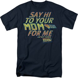 Back To The Future - Mens Say Hi T-Shirt In Navy