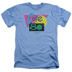Back To The Future Ii - Mens Cafe 80'S T-Shirt In Light Blue