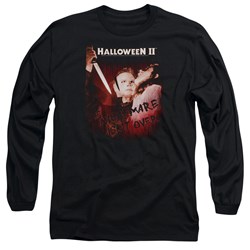 Halloween Ii - Mens Nightmare Long Sleeve Shirt In Black