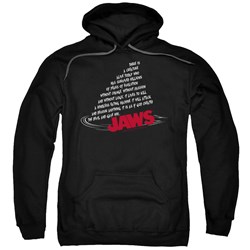 Jaws - Mens Dorsal Text Hoodie
