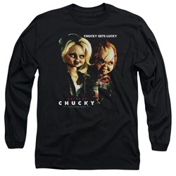 Bride Of Chucky - Mens Chucky Gets Lucky Long Sleeve Shirt In Black