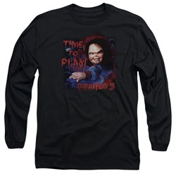 Childs Play 3 - Mens Time To Play Long Sleeve Shirt In Black