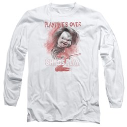 Childs Play 2 - Mens Playtimes Over Long Sleeve Shirt In White