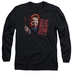 Childs Play 3 - Mens Good Guy Long Sleeve Shirt In Black