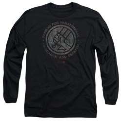 Hellboy Ii - Mens Bprd Stone Long Sleeve Shirt In Black