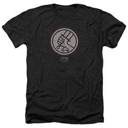 Hellboy II - Mens Mignola Style Logo Heather T-Shirt