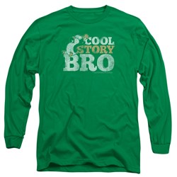 Chilly Willy - Mens Cool Story Long Sleeve Shirt In Kelly Green