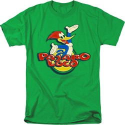 Woody Woodpecker - Mens Loco T-Shirt In Kelly Green