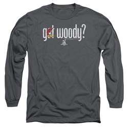 Woody Woodpecker - Mens Got Woody Long Sleeve Shirt In Charcoal