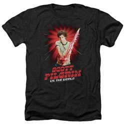 Scott Pilgrim - Mens Super Sword Heather T-Shirt