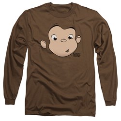 Curious George - Mens George Face Longsleeve T-Shirt