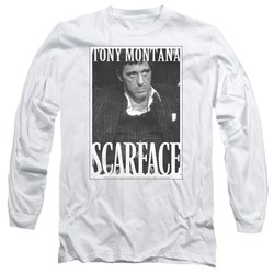 Scarface - Mens Business Face Longsleeve T-Shirt