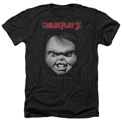 Childs Play 3 - Mens Face Poster Heather T-Shirt