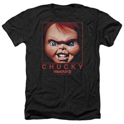 Childs Play - Mens Chucky Squared Heather T-Shirt