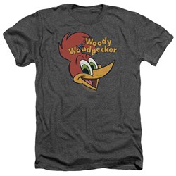 Woody Woodpecker - Mens Retro Logo Heather T-Shirt