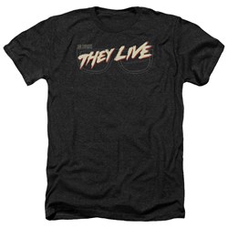 They Live - Mens Glasses Logo Heather T-Shirt