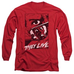 They Live - Mens Graphic Poster Long Sleeve T-Shirt