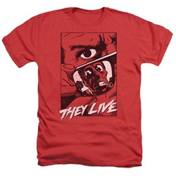 They Live - Mens Graphic Poster Heather T-Shirt