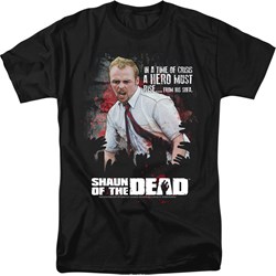Shaun Of The Dead - Mens Hero Must Rise T-Shirt