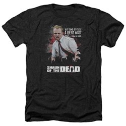 Shaun Of The Dead - Mens Hero Must Rise Heather T-Shirt