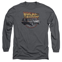 Back To The Future - Mens Time Machine Long Sleeve T-Shirt