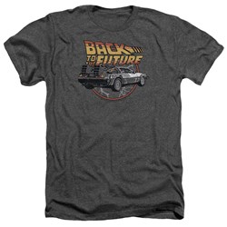 Back To The Future - Mens Time Machine Heather T-Shirt