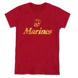 Us Marine Corps - Womens Retro Logo T-Shirt