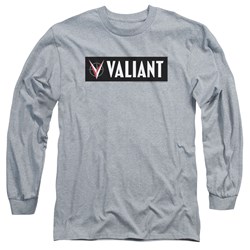 Valiant - Mens Horizontal Logo Long Sleeve T-Shirt