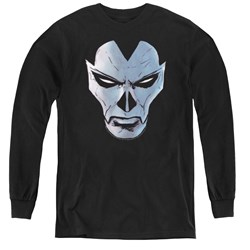 Shadowman - Youth Comic Face Long Sleeve T-Shirt