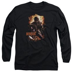Ninjak - Mens Fiery Ninjak Long Sleeve T-Shirt