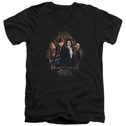Fantastic Beasts - Mens Group Portrait V-Neck T-Shirt