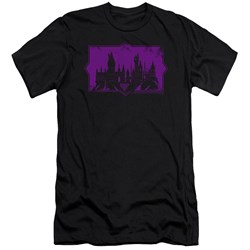 Fantastic Beasts 2 - Mens Hogwarts Silhouette Premium Slim Fit T-Shirt