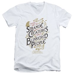 Fantastic Beasts 2 - Mens Blinkered People V-Neck T-Shirt