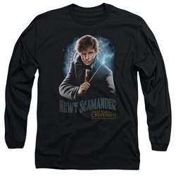 Fantastic Beasts 2 - Mens Scamander Monogram Long Sleeve T-Shirt