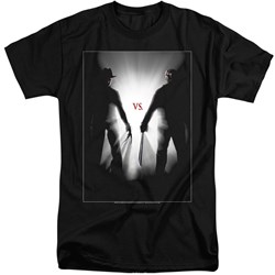 Freddy Vs Jason - Mens Silhouettes Tall T-Shirt