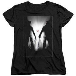 Freddy Vs Jason - Womens Silhouettes T-Shirt
