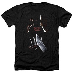 Freddy Vs Jason - Mens Face Off Heather T-Shirt