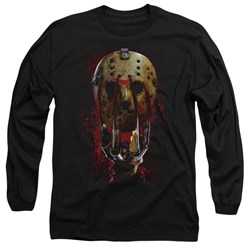 Freddy Vs Jason - Mens Mask And Claws Long Sleeve T-Shirt