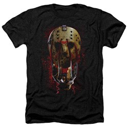Freddy Vs Jason - Mens Mask And Claws Heather T-Shirt