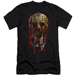 Freddy Vs Jason - Mens Mask And Claws Slim Fit T-Shirt