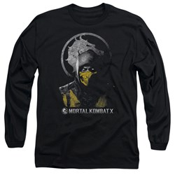 Mortal Kombat - Mens Scorpion Bust Long Sleeve T-Shirt