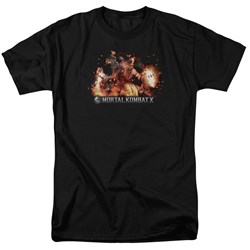 Mortal Kombat - Mens Scorpio Flames T-Shirt