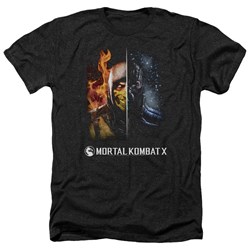 Mortal Kombat - Mens Fire And Ice Heather T-Shirt